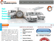 Tablet Screenshot of aplworldwidelogistics.com